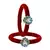 Brass And Acrylic Bangles Color-Red