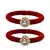 Brass And Acrylic Bangles Color-Red