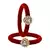 Brass And Acrylic Bangles Color-Red