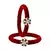 Brass And Acrylic Bangles Color-Red