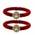 Brass And Acrylic Bangles Color-Red