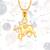 Vighnaharta Zodiac sign SAGITTARIUS (Dhanu Rashi)  Gold and Rhodium Plated Alloy Pendant for Men and Women -[VFJ1270PG]