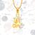 Vighnaharta Zodiac sign CAPRICORN (Makar Rashi) Gold and Rhodium Plated Alloy Pendant for Men and Women -[VFJ1271PG]