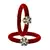 Brass And Acrylic Bangles Color-Red