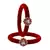 Brass And Acrylic Bangles Color-Red
