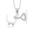 Vighnaharta Urdu Word "Ammi" CZ Rhodium Plated Alloy Pendant for Men & Women -[VFJ1294PR]
