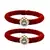 Brass And Acrylic Bangles Color-Red