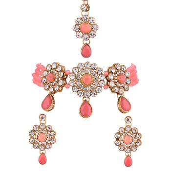 Pink agate necklaces 2