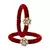 Brass And Acrylic Bangles Color-Red