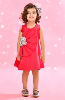 Saka Designs Fusia Flowered Party dress 1