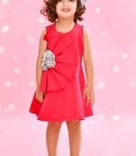 Saka Designs Fusia Flowered Party dress