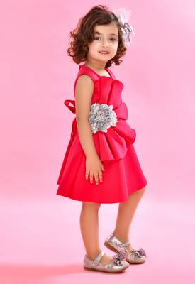 Saka Designs Fusia Flowered Party dress 2