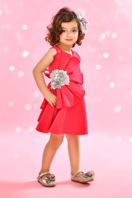 Saka Designs Fusia Flowered Party dress 4