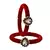 Brass And Acrylic Bangles Color-Red