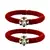 Brass And Acrylic Bangles Color-Red