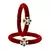 Brass And Acrylic Bangles Color-Red