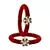 Brass And Acrylic Bangles Color-Red