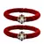 Brass And Acrylic Bangles Color-Red