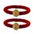 Brass And Acrylic Bangles Color-Red