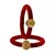 Brass And Acrylic Bangles Color-Red