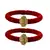 Brass And Acrylic Bangles Color-Red