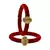 Brass And Acrylic Bangles Color-Red