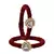 Brass And Acrylic Bangles Color-Maroon