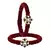 Brass And Acrylic Bangles Color-Maroon