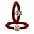 Brass And Acrylic Bangles Color-Maroon