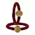 Brass And Acrylic Bangles Color-Maroon