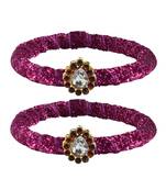 Brass And Acrylic Bangles Color-Rani