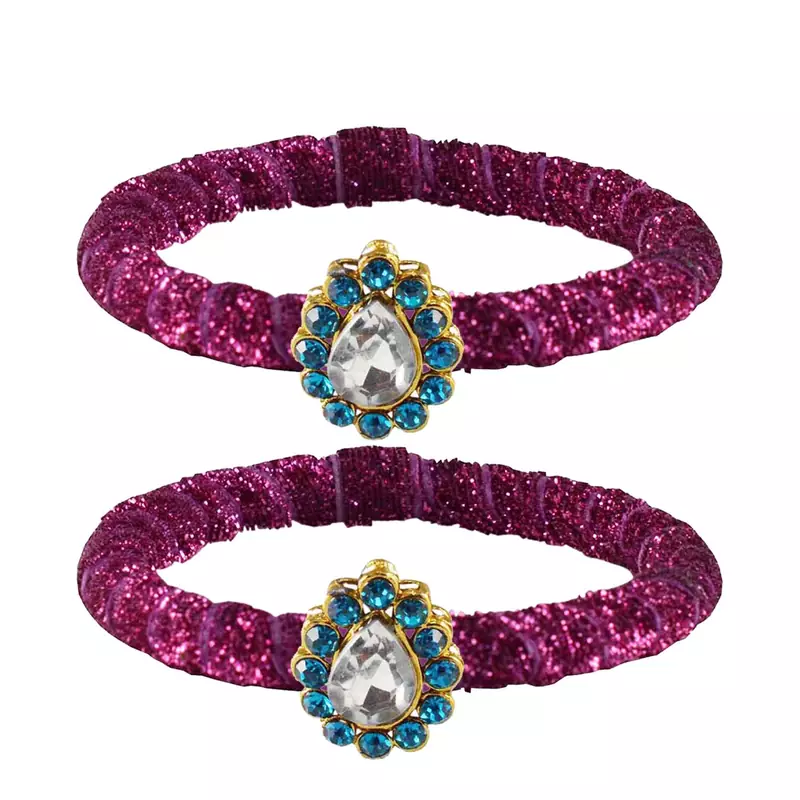 Brass And Acrylic Bangles Color-Rani