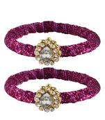 Brass And Acrylic Bangles Color-Rani
