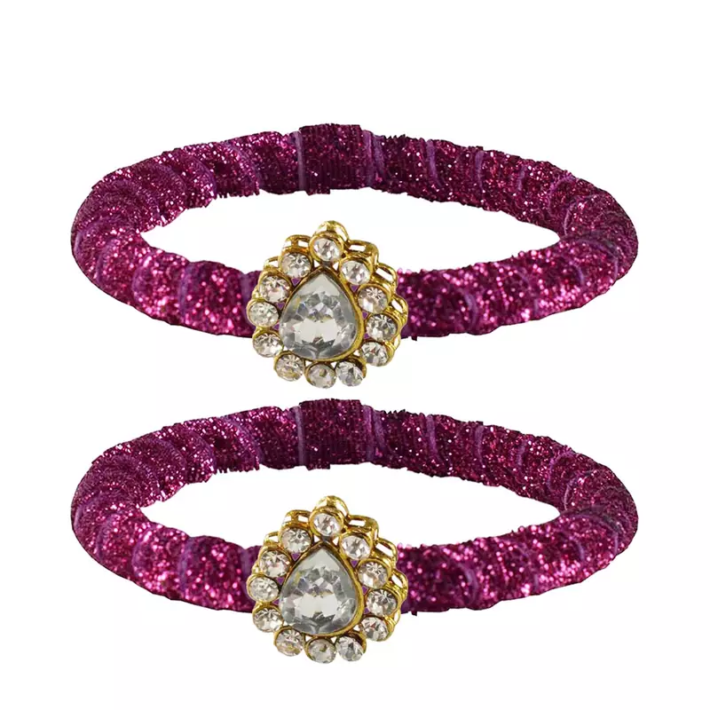 Brass And Acrylic Bangles Color-Rani