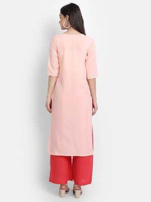 multicolor crepe printed stitched  kurti 3