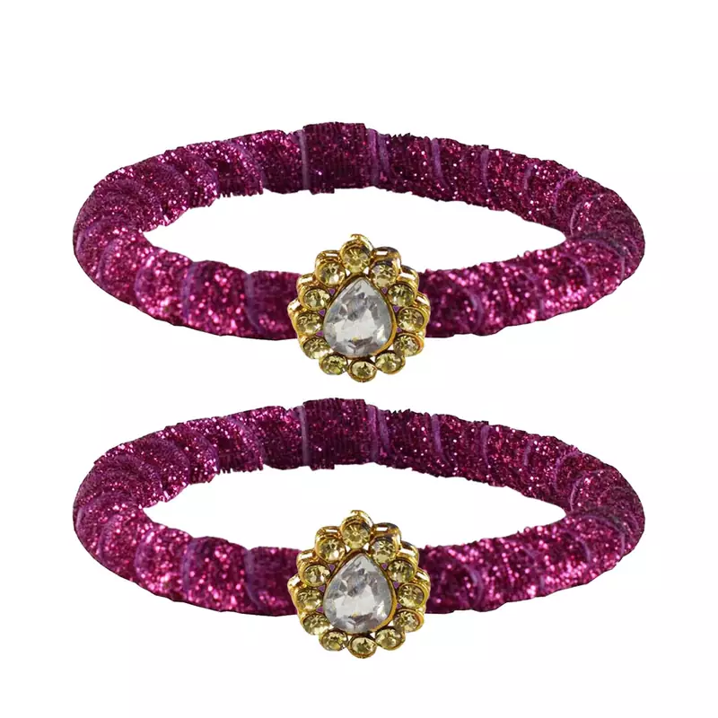 Brass And Acrylic Bangles Color-Rani