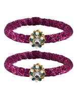 Brass And Acrylic Bangles Color-Rani