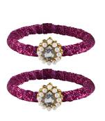 Brass And Acrylic Bangles Color-Rani