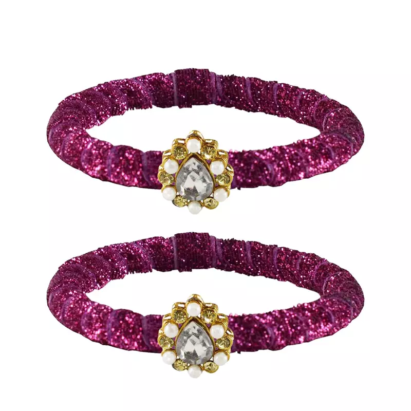 Brass And Acrylic Bangles Color-Rani