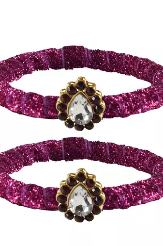 Brass And Acrylic Bangles Color-Rani
