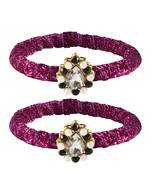 Brass And Acrylic Bangles Color-Rani