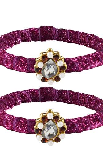 Brass And Acrylic Bangles Color-Rani
