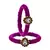 Brass And Acrylic Bangles Color-Purple
