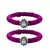 Brass And Acrylic Bangles Color-Purple