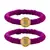 Brass And Acrylic Bangles Color-Purple