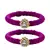 Brass And Acrylic Bangles Color-Purple