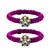 Brass And Acrylic Bangles Color-Purple