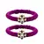 Brass And Acrylic Bangles Color-Purple
