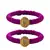 Brass And Acrylic Bangles Color-Purple