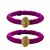 Brass And Acrylic Bangles Color-Purple